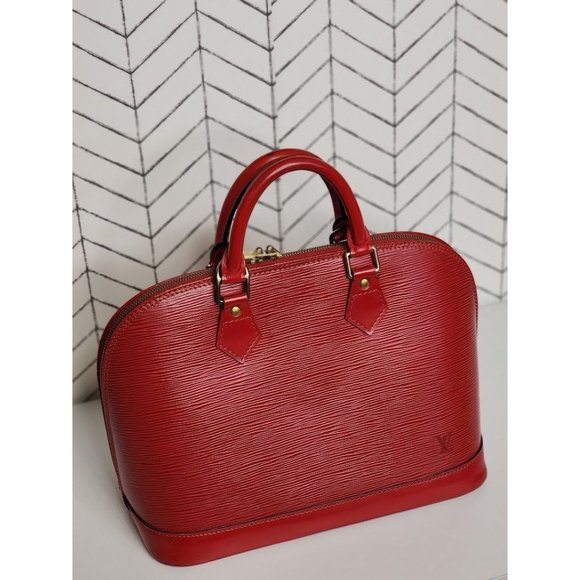 Louis Vuitton Handbags - Authentic Pre-Owned Louis Vuitton Red Epi Alma Handbag
